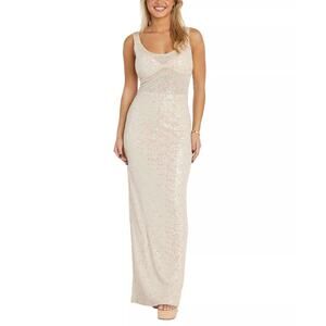 NW NIGHTWAY Womens Sequined Long Evening Dress | 12